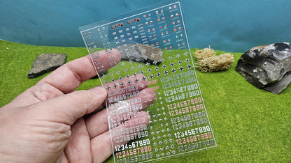 Deutsche Decals "Wehrmacht" Aufkleber für Panzer, Fahrzeuge 1/100 1/87 1/72