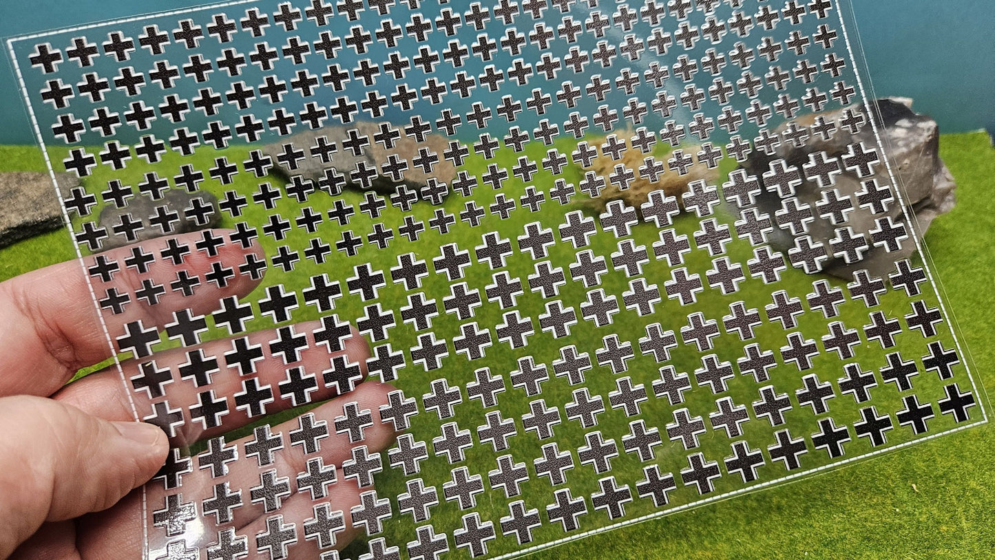 Balkenkreuze Decals "Wehrmacht" Aufkleber für Panzer, Fahrzeuge 1/72 1/56 1/48