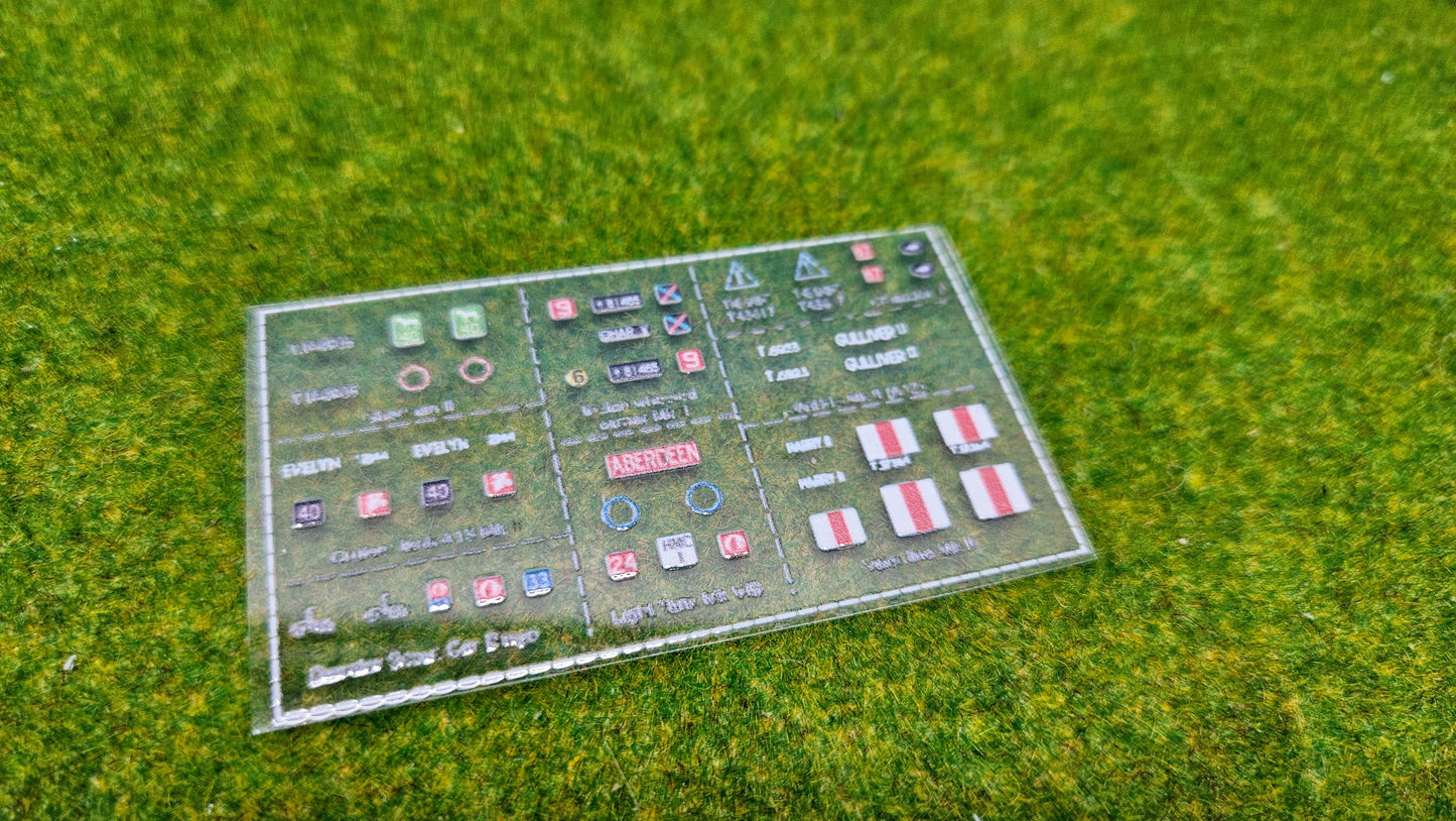 GB Decals "Normandie" + "Africa Corps" Aufkleber für Panzer etc. 1/100 1/87 1/72