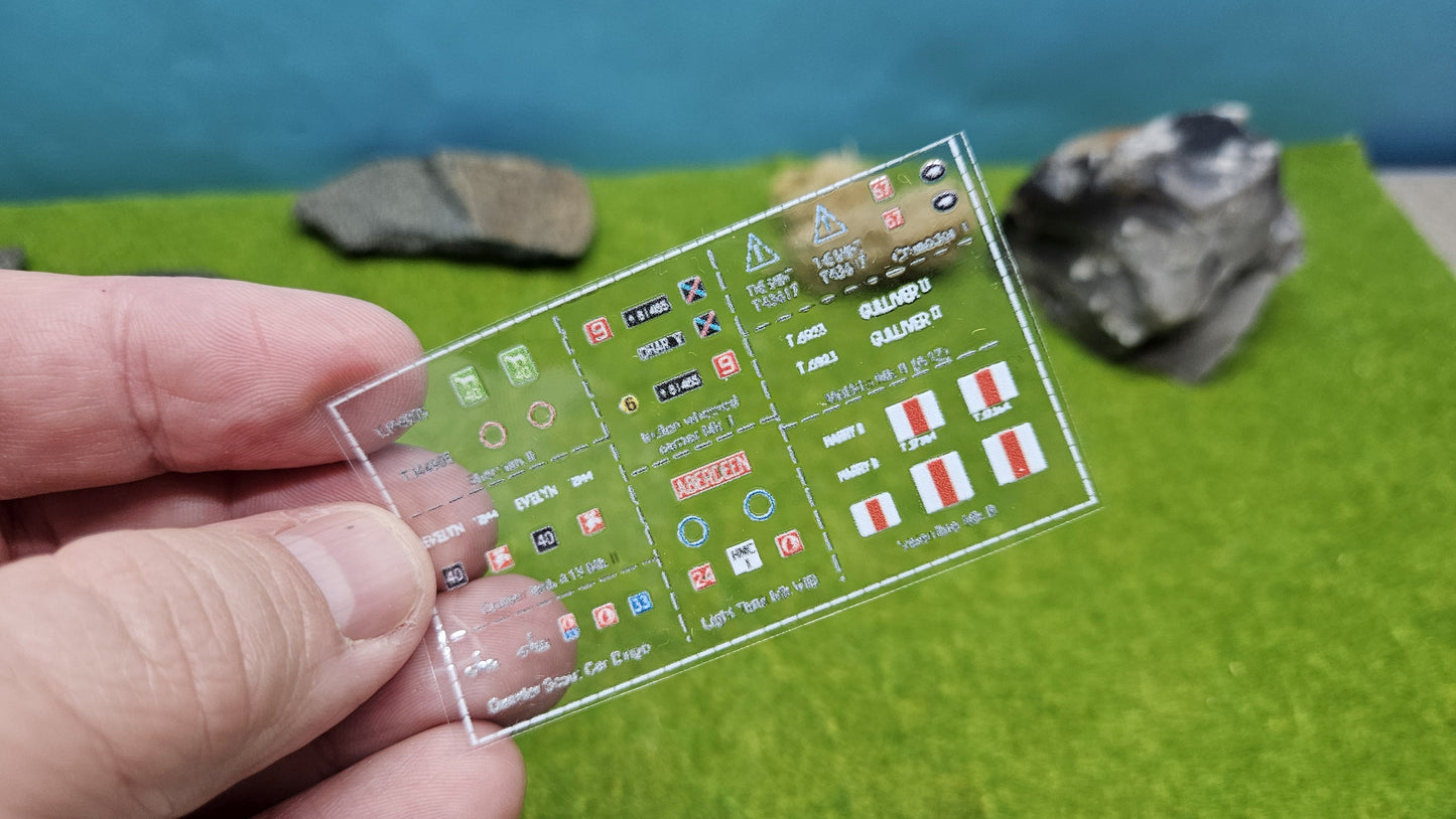 GB Decals "Normandie" + "Africa Corps" Aufkleber für Panzer etc. 1/100 1/87 1/72