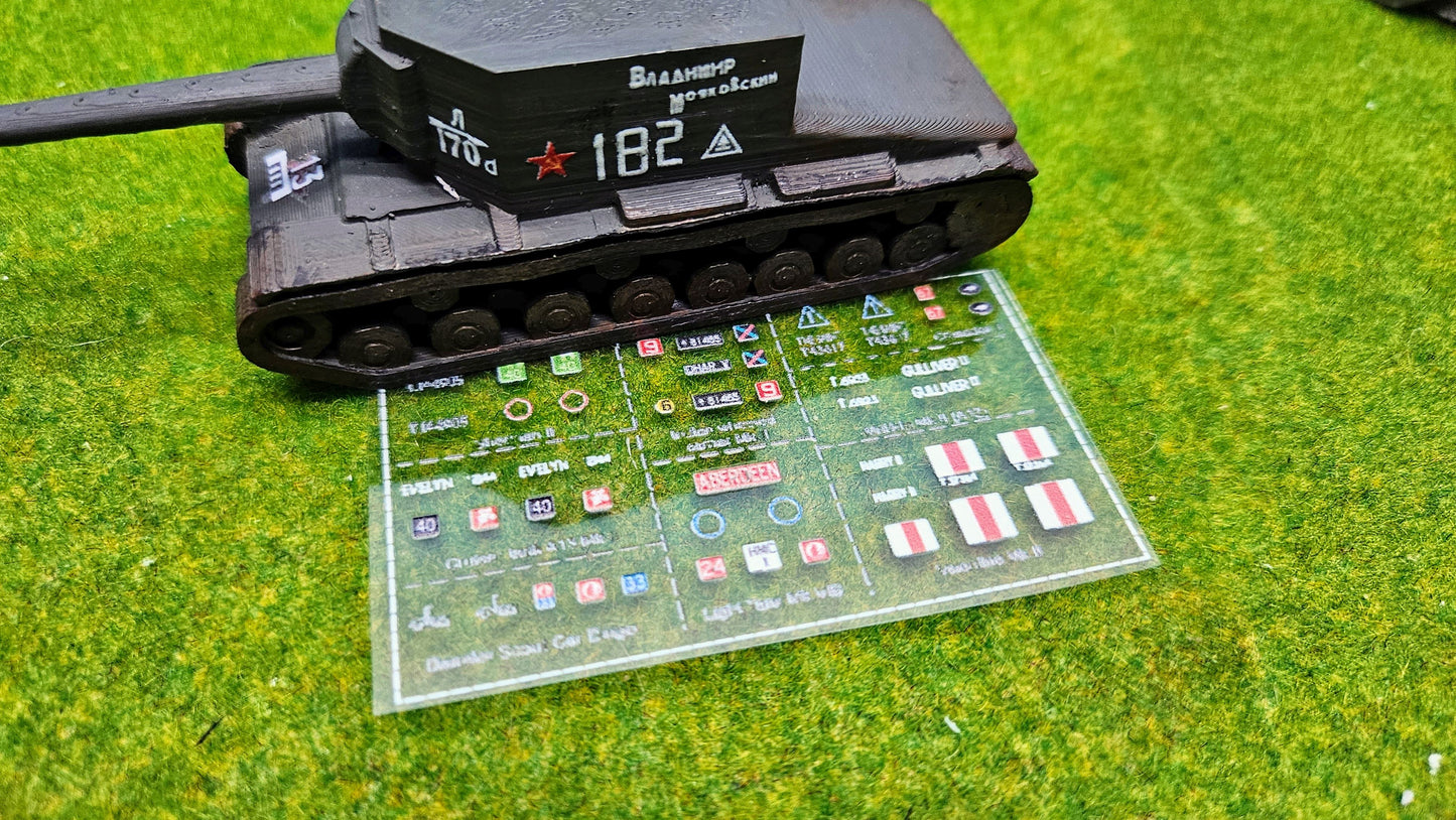 GB Decals "Normandie" + "Africa Corps" Aufkleber für Panzer etc. 1/100 1/87 1/72