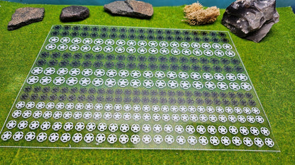 USA Decals Aufkleber "Stars" für Maßstab 1/72 1/64 1/56 1/48 1/43 1/35