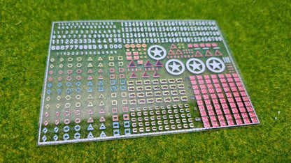 GB Decals "Normandie" + "Africa Corps" Aufkleber für Panzer etc. 1/100 1/87 1/72