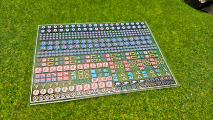 GB Decals "Normandie" + "Africa Corps" Aufkleber für Panzer etc. 1/100 1/87 1/72