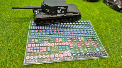 GB Decals "Normandie" + "Africa Corps" Aufkleber für Panzer etc. 1/100 1/87 1/72