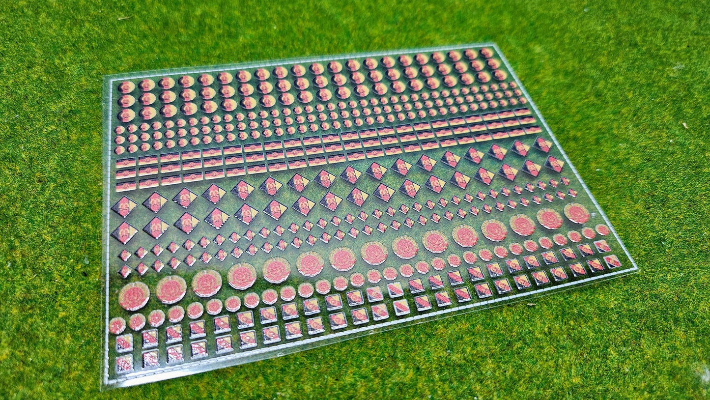 NVA Decals Aufkleber für Panzer Fahrzeuge für Maßstab 1/100 1/87 1/72