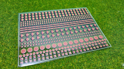 NVA Decals Aufkleber für Panzer Fahrzeuge für Maßstab 1/100 1/87 1/72