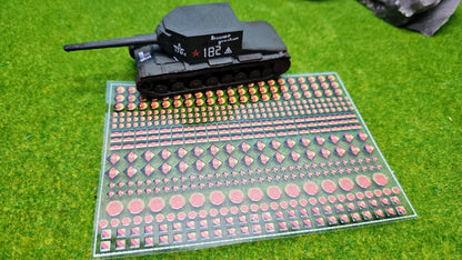 NVA Decals Aufkleber für Panzer Fahrzeuge für Maßstab 1/100 1/87 1/72