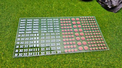 NVA Decals Aufkleber für Panzer Fahrzeuge für Maßstab 1/100 1/87 1/72