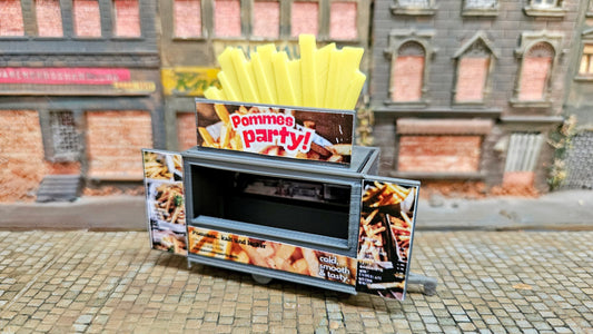 Kirmesbude Pommes Bude Kirmes Stand Fritten