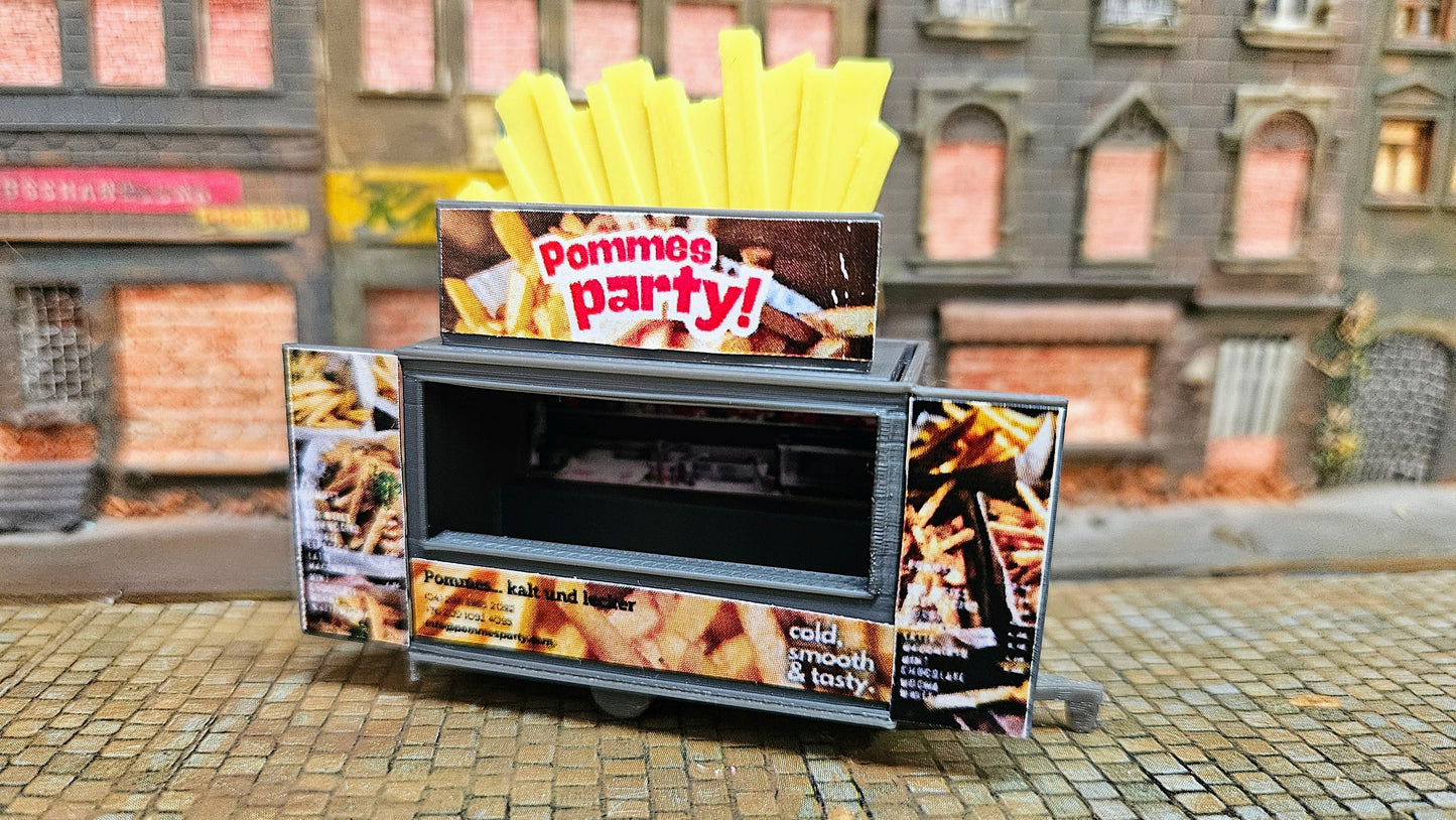 Kirmesbude Pommes Bude Kirmes Stand Fritten