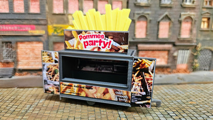 Kirmesbude Pommes Bude Kirmes Stand Fritten