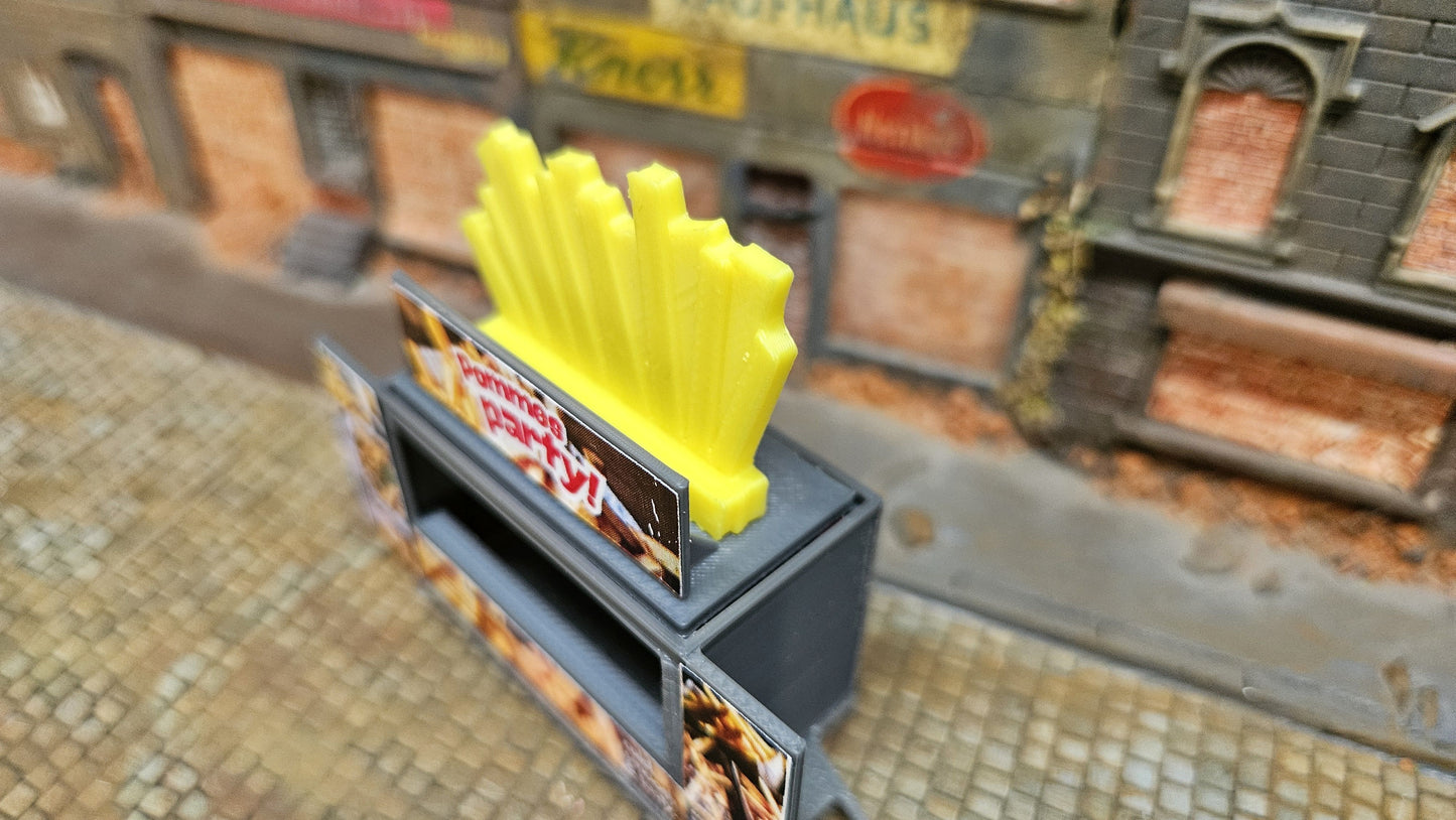 Kirmesbude Pommes Bude Kirmes Stand Fritten