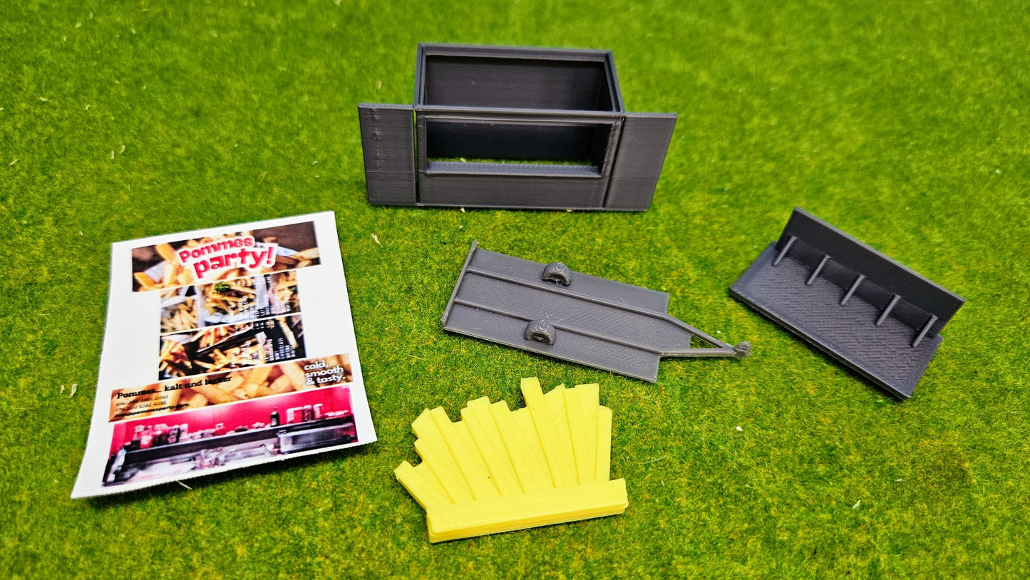 Kirmesbude Pommes Bude Kirmes Stand Fritten