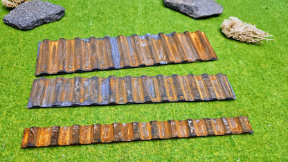 Spundwände für Hafengebiet oder Baustelle – unbemalt oder Rostlook