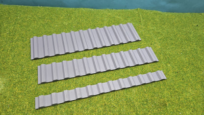 Spundwände für Hafengebiet oder Baustelle – unbemalt oder Rostlook