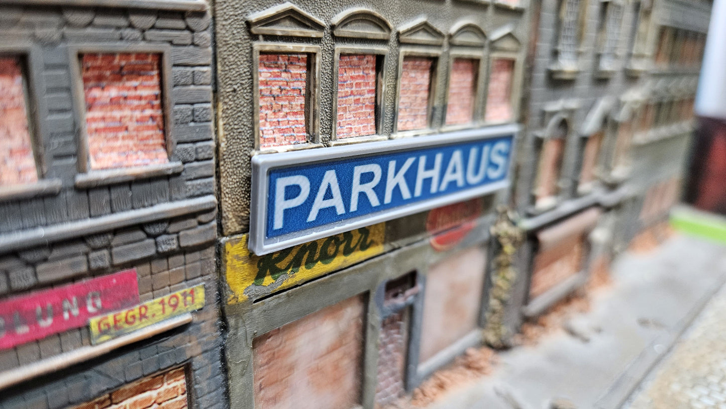 Parkhausschilder für H0 (1:87) - diverse Variante verfügbar