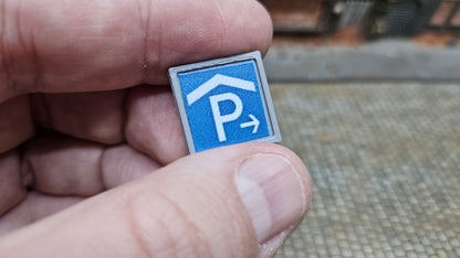 Parkhausschilder für H0 (1:87) - diverse Variante verfügbar