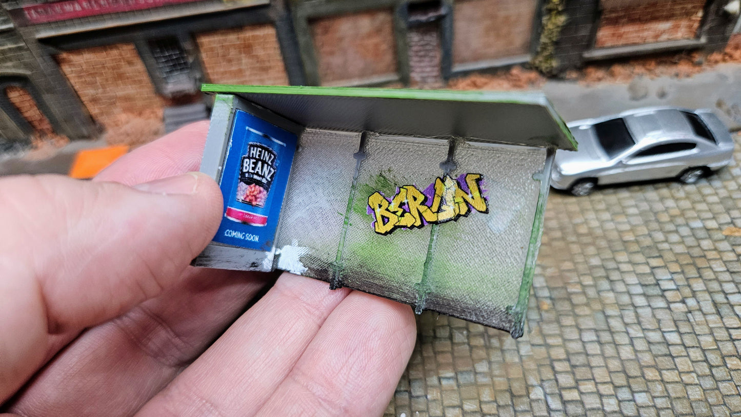 Bushaltestelle als Bausatz oder bemalt (inkl. Graffiti) ggf. LED Beleuchtet