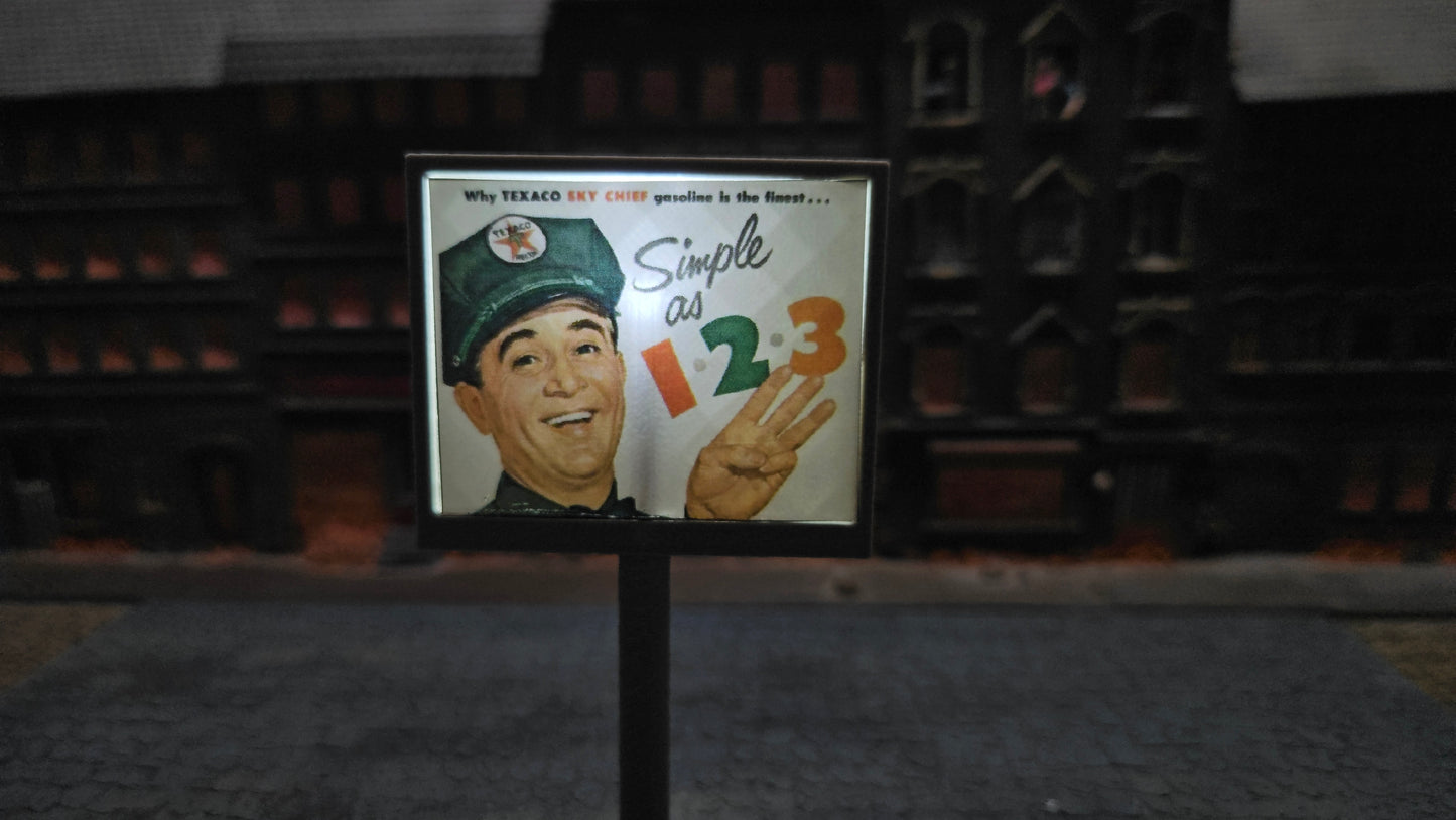 Beleuchtetes Werbedisplay Werbetafel Werbemonitor inkl. LED