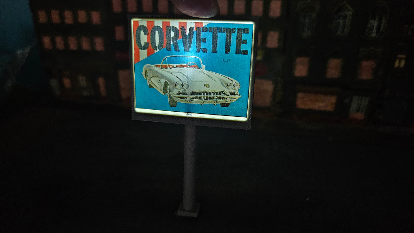 Beleuchtetes Werbedisplay Werbetafel Werbemonitor inkl. LED