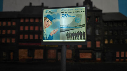 Beleuchtetes Werbedisplay Werbetafel Werbemonitor inkl. LED