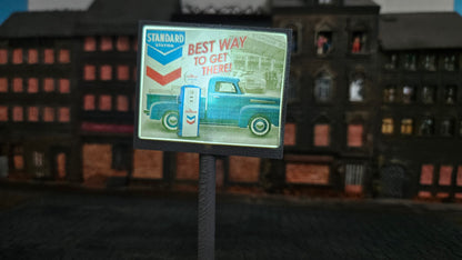 Beleuchtetes Werbedisplay Werbetafel Werbemonitor inkl. LED