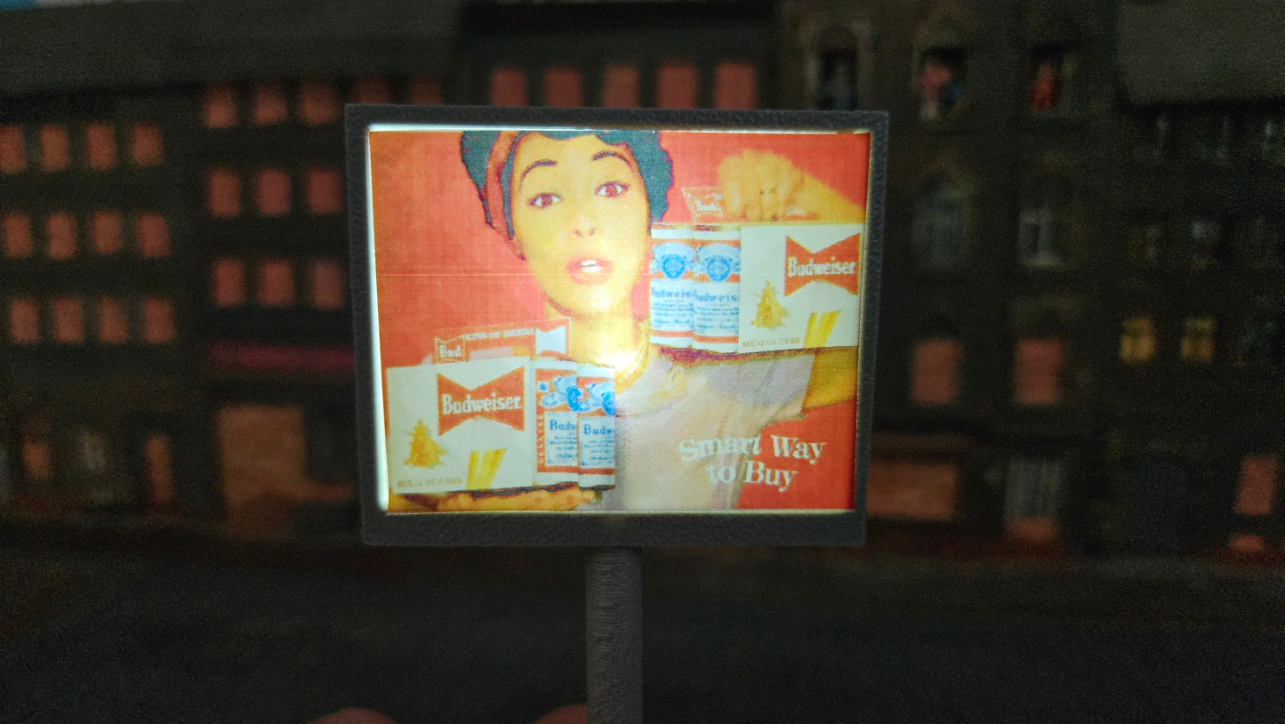 Beleuchtetes Werbedisplay Werbetafel Werbemonitor inkl. LED