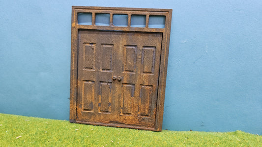 Doppeltür Tür Haustür "Fenster oben" für Haus etc. - optional rostig
