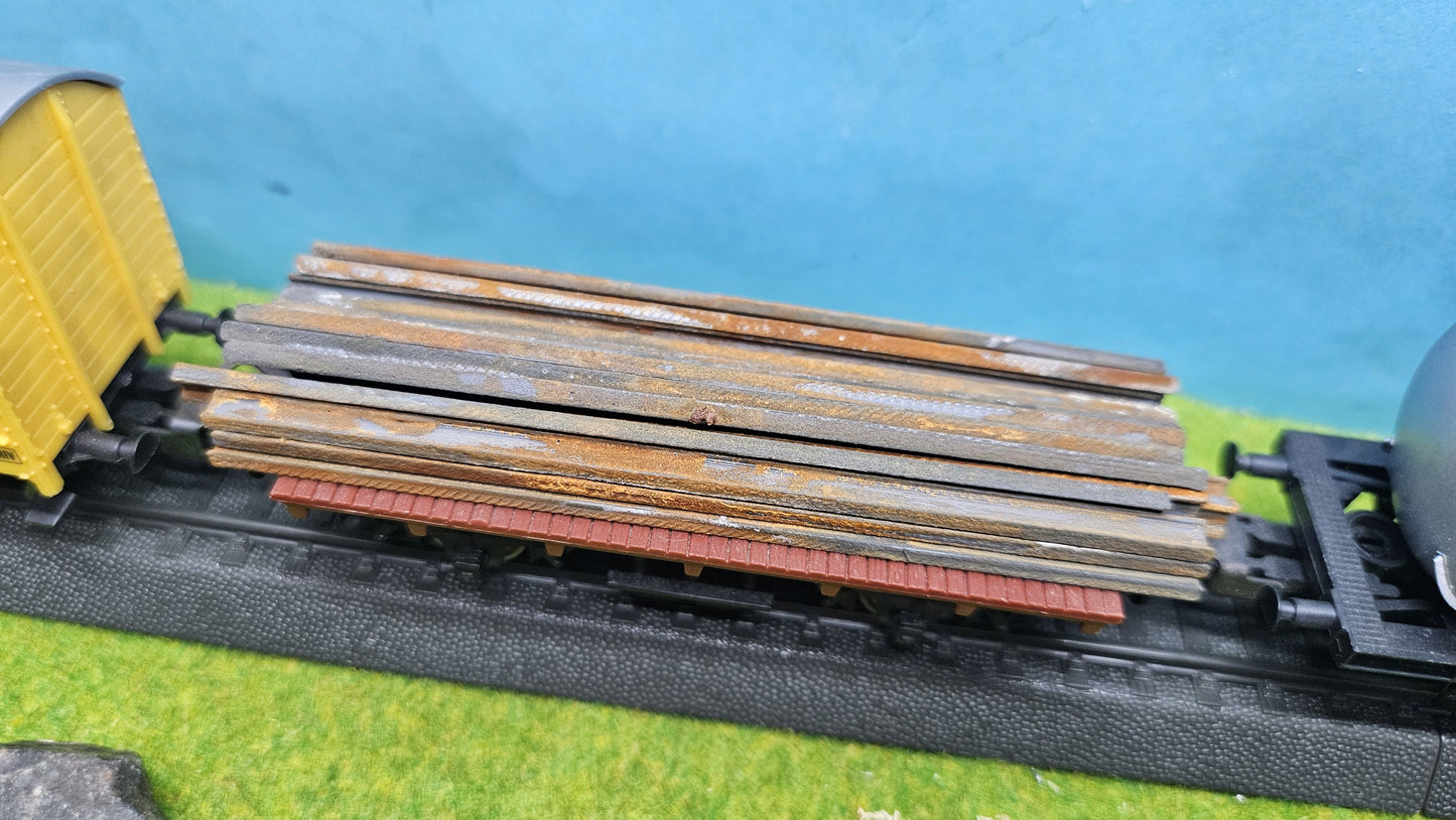 20x Ladegut Industrie Stahlträger "klein" - optional rostig bemalt