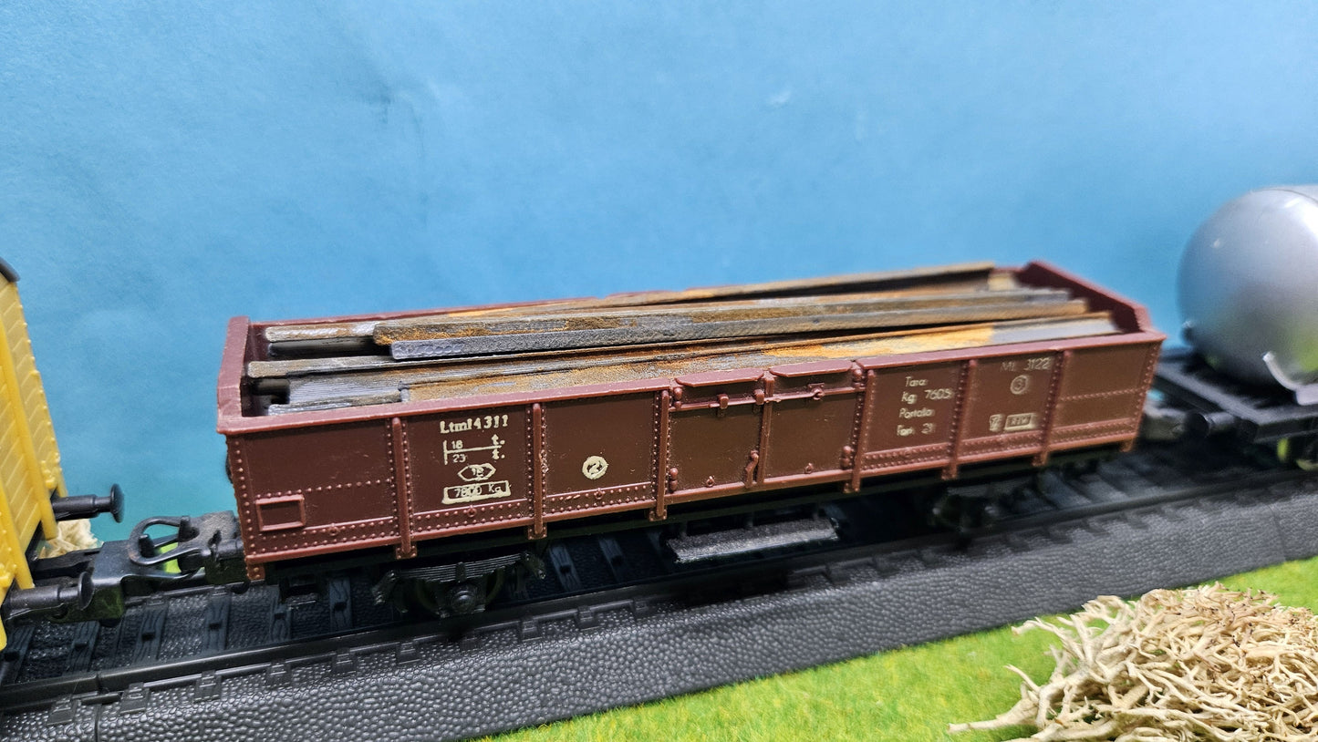 20x Ladegut Industrie Stahlträger "klein" - optional rostig bemalt