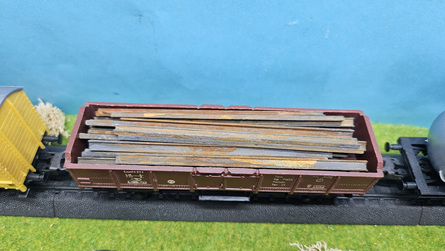 20x Ladegut Industrie Stahlträger "klein" - optional rostig bemalt