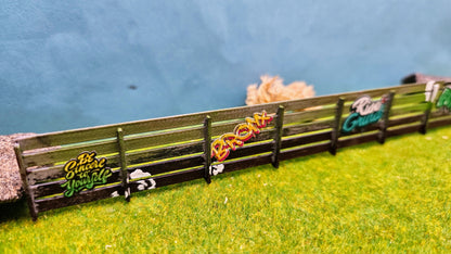 59x Graffiti "Kunstwerke" & Streetart" Aufkleber für Spur H0, N und TT