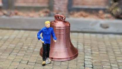 Alte Kupfer Glocke H0 Kirchenglocke - Spur H0 (1:87)