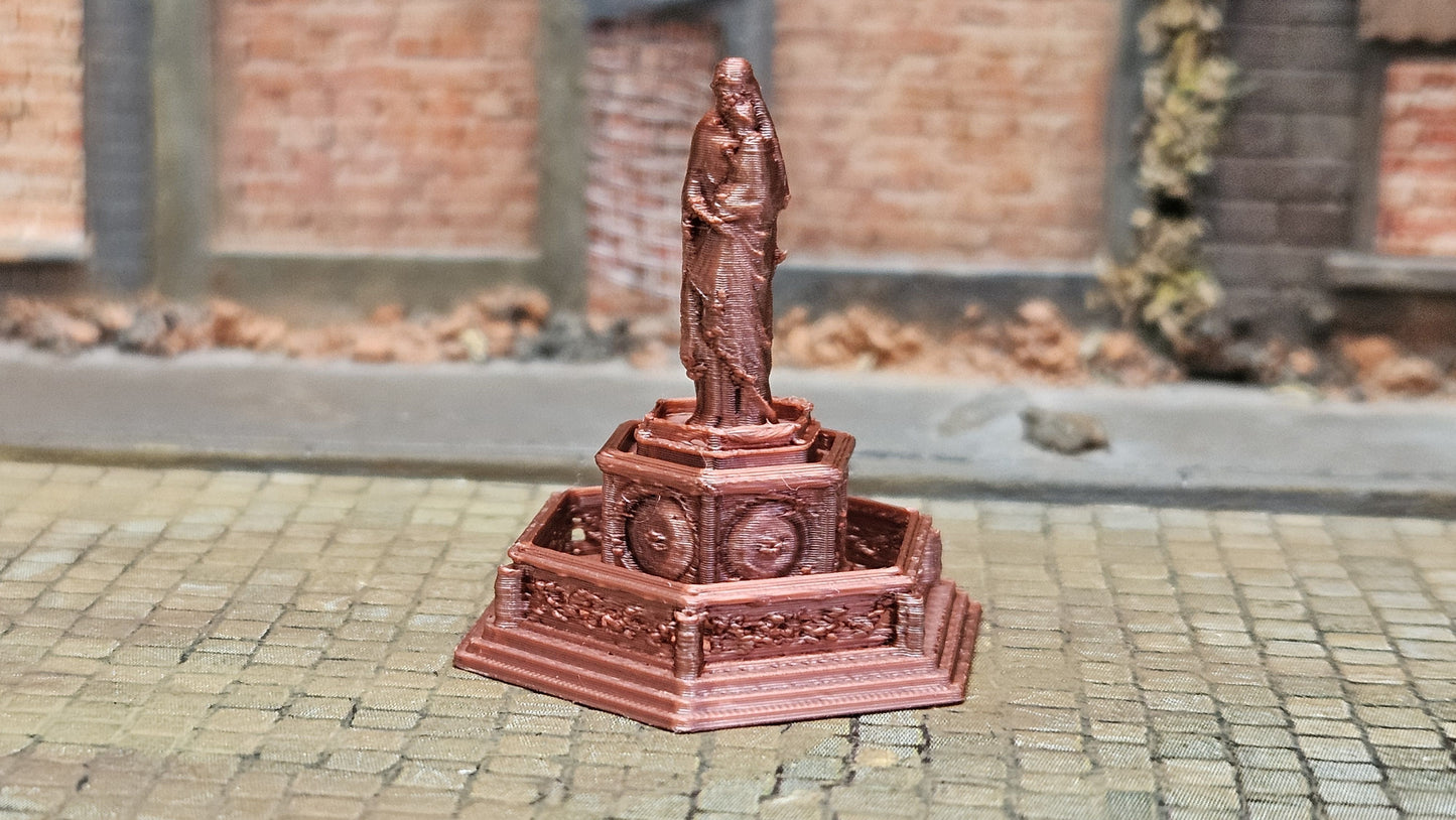 Brunnen "Maria" Denkmal Bronze Kupfer - Spur H0 (1:87) oder Spur N (1:160)