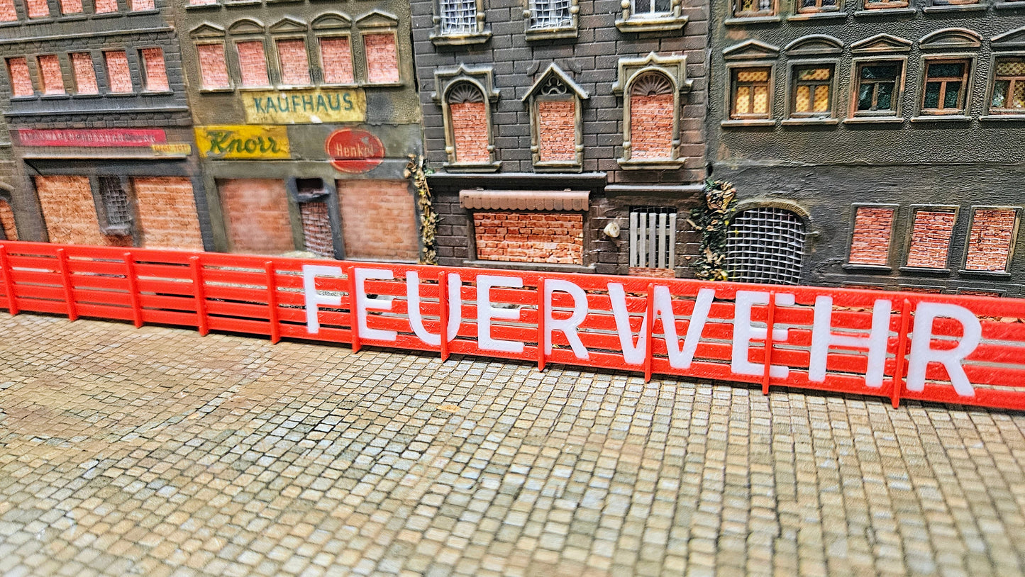 Sichtschutzzaun Feuerwehr, DLRG, THW Zaunelement mit und ohne Schriftzug