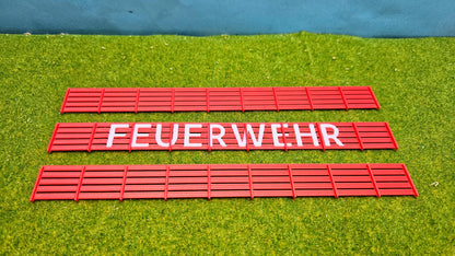 Sichtschutzzaun Feuerwehr, DLRG, THW Zaunelement mit und ohne Schriftzug