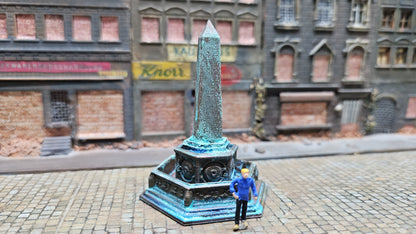 "Obelisk" Denkmal Bronze Kupfer Brunnen - passt zu diversen Maßstäben