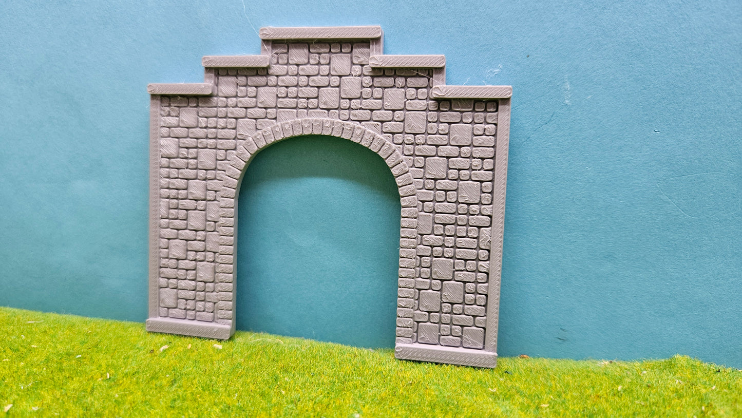 Tunneleinfahrt "gemauert" 87x76mm für Spur N