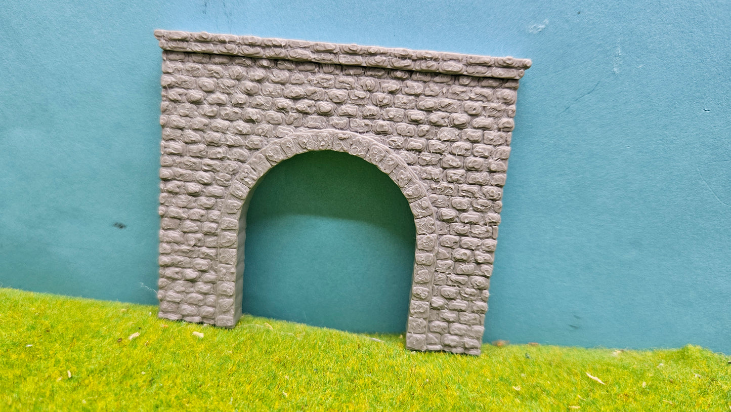 Tunneleinfahrt "Eingleisig" alte Steinoptik für Spur N