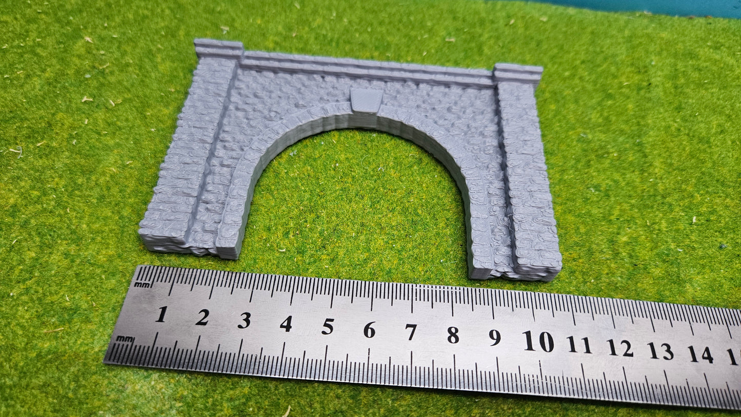 Tunneleinfahrt XL "Eingleisig" in Steinoptik für Spur N