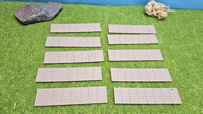 10 Stück Sichtschutzzaun Holzzaun im Holzlook