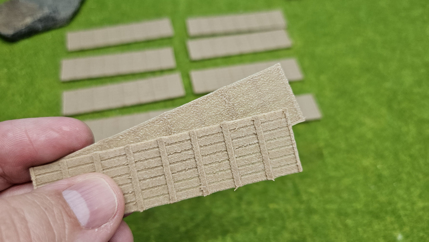 10 Stück Sichtschutzzaun Holzzaun im Holzlook