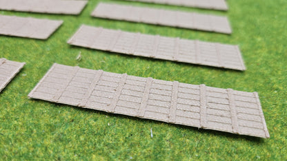 10 Stück Sichtschutzzaun Holzzaun im Holzlook