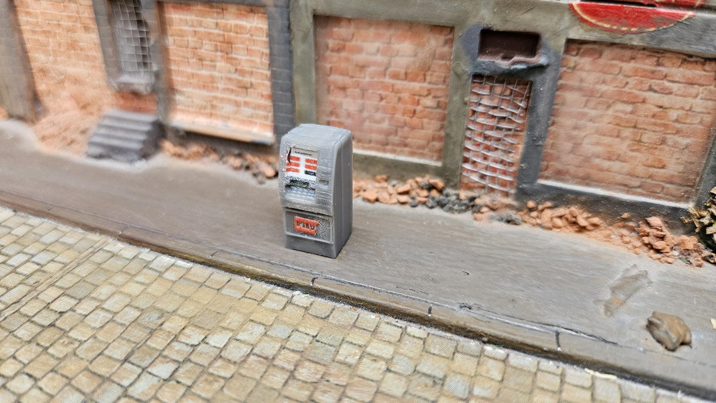 Geldautomat Bankautomat ATM inkl. Aufkleber für Spur H0
