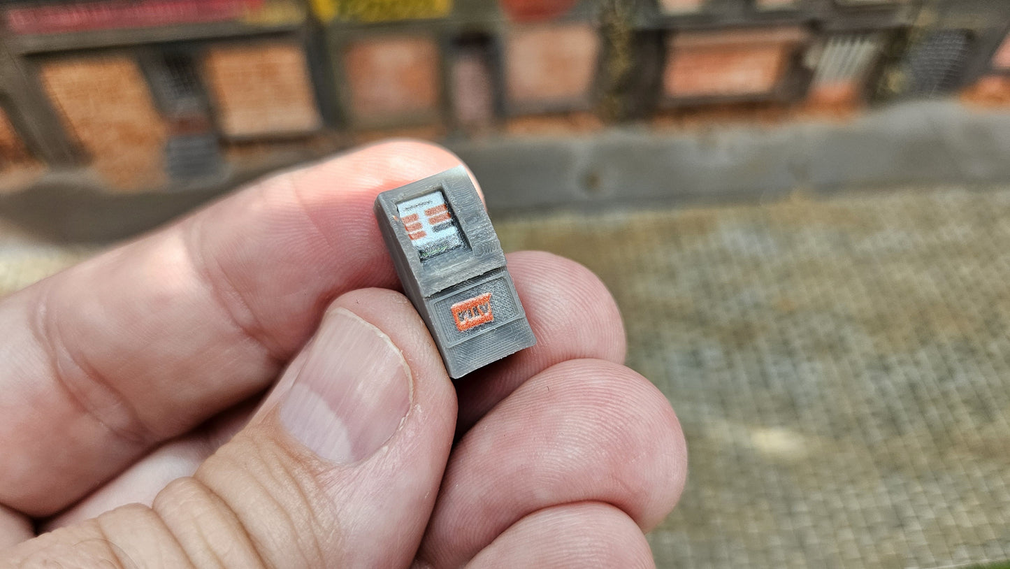 Geldautomat Bankautomat ATM inkl. Aufkleber für Spur H0