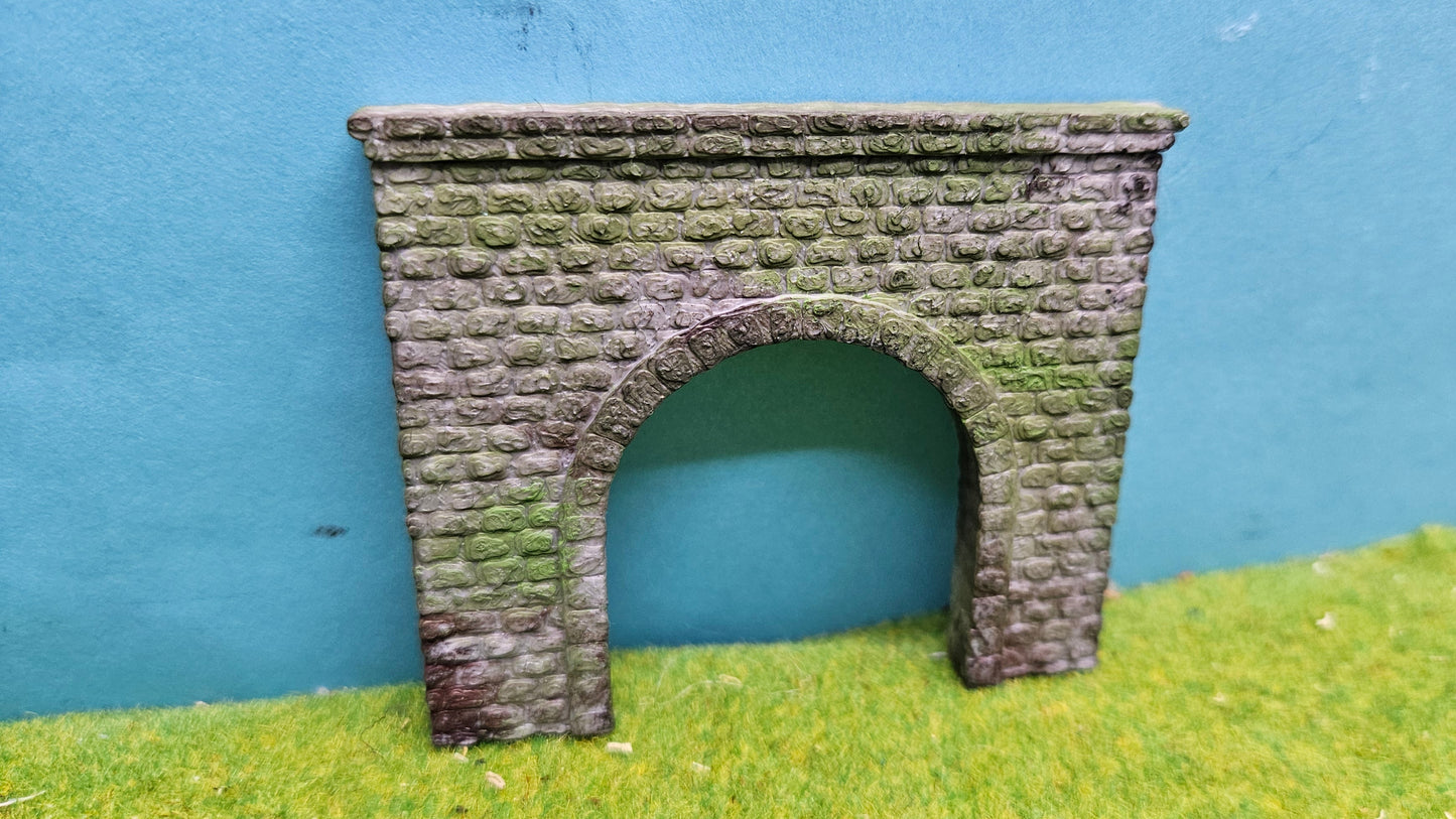 Tunneleinfahrt "Eingleisig" alte Steinoptik für Spur N