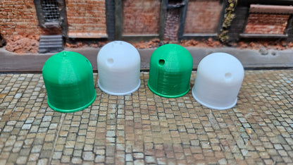 4x Glascontainer Glas Container für Altglas weiß+grün