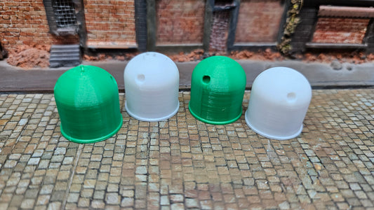 4x Glascontainer Glas Container für Altglas weiß+grün