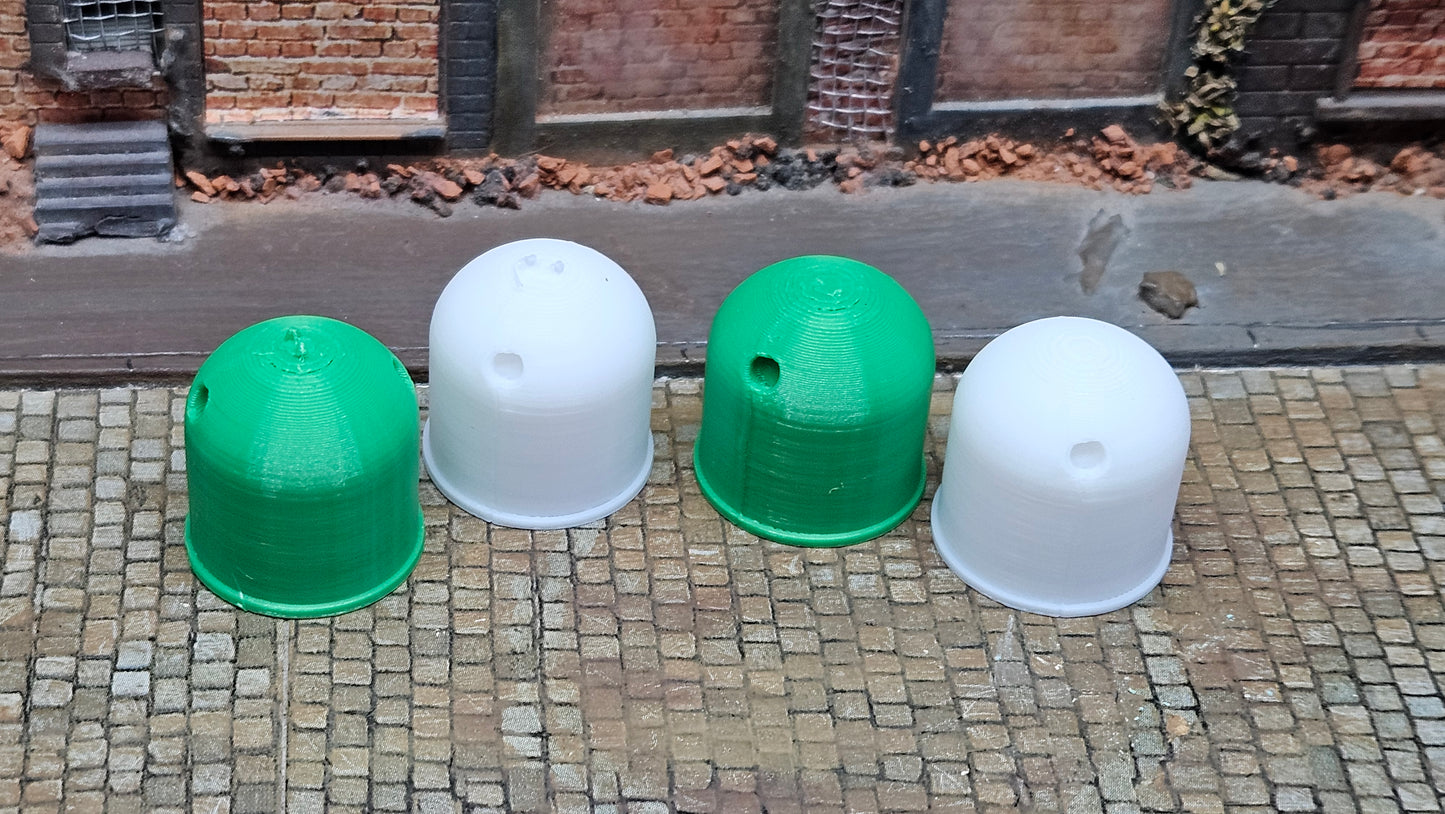 4x Glascontainer Glas Container für Altglas weiß+grün